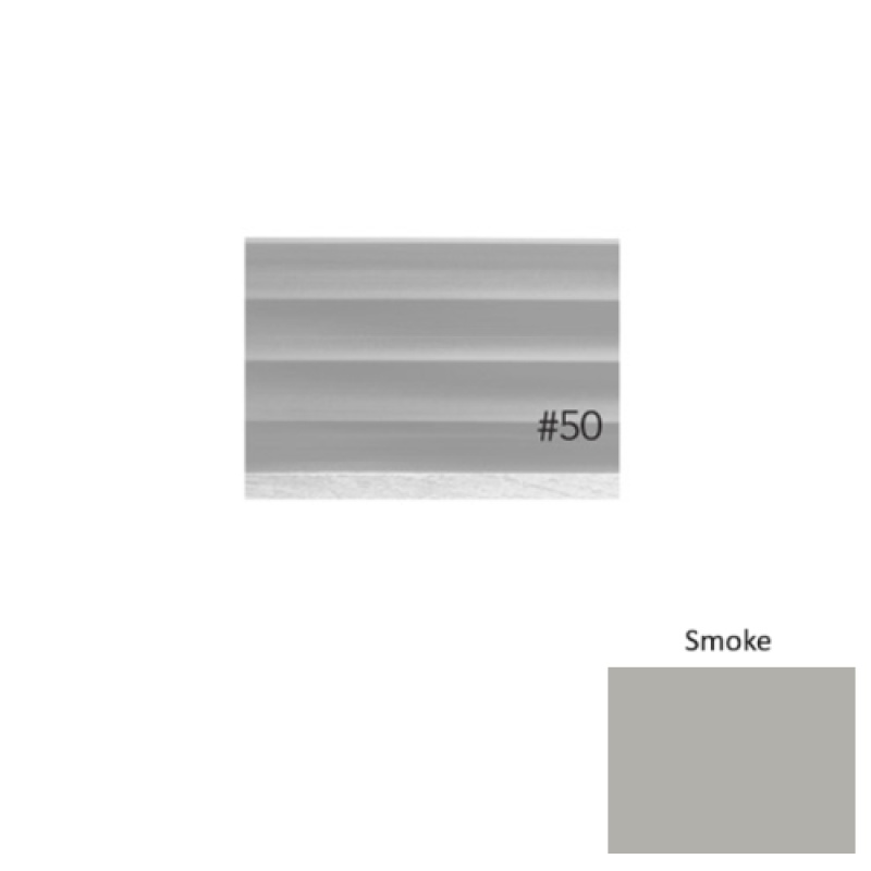 Pinnacle Plus #50 Impressions Smoke Rubber Coil Wall Base - 4" X 60 Ft