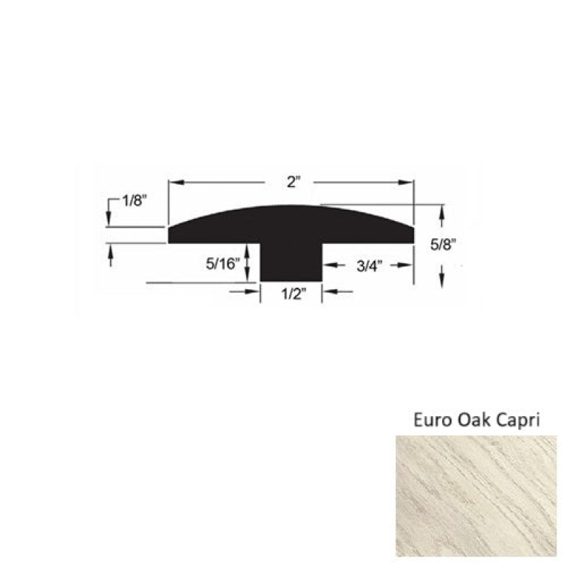Costa Euro Oak Capri Hardwood T Molding