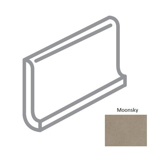 Sky Moonsky Porcelain Wall Trim 6" x 12" Cove Base - Honed