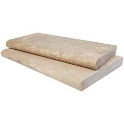 Mocha Travertine Coping - Tumbled