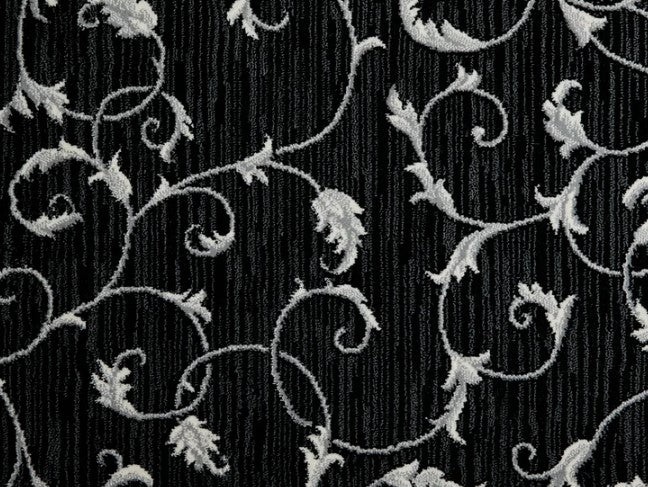 Royal Pavilion Montpelier Ebony Polypropylene Carpet - Pattern