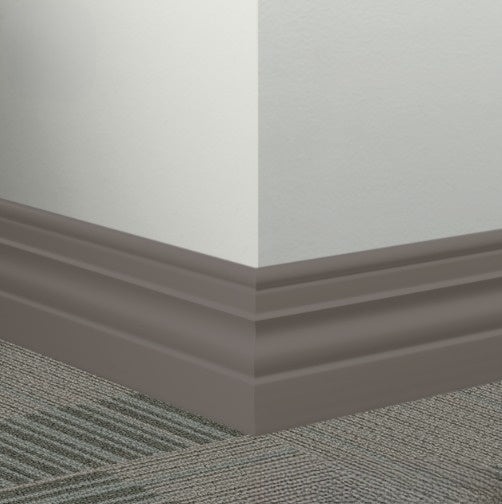 Brown Rubber Millwork Contoured Wall Base