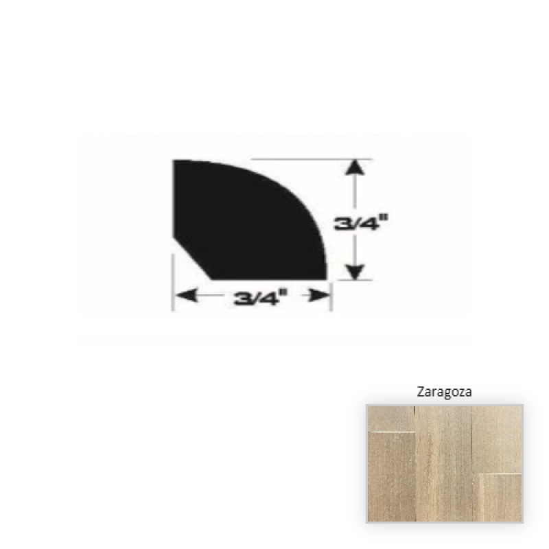 Barcelona European Walnut Zaragoza Quarter Round
