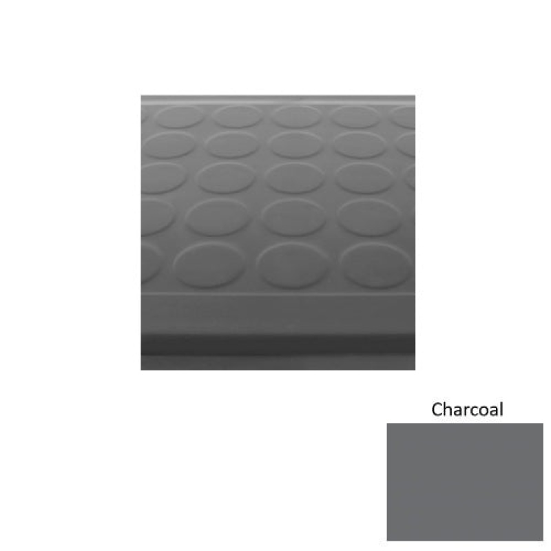 Roppe Charcoal Low Profile Raised Circular Rubber Stair Tread
