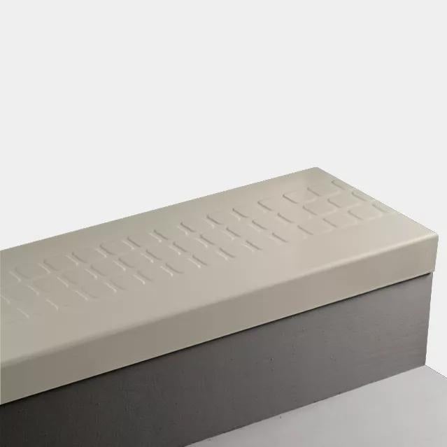 Johnsonite Bone White Raised Square Rubber Moulding / Trim