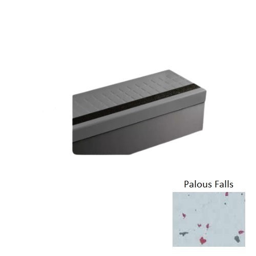 Johnsonite Palous Falls Raised Square Rubber Stair Tread, 12 1/4" x 48"