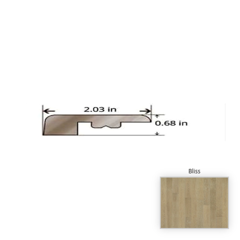 Serenity Oak Bliss Hardwood Moulding / Trim - 84.25" Threshold - Truemark Glaze Tek