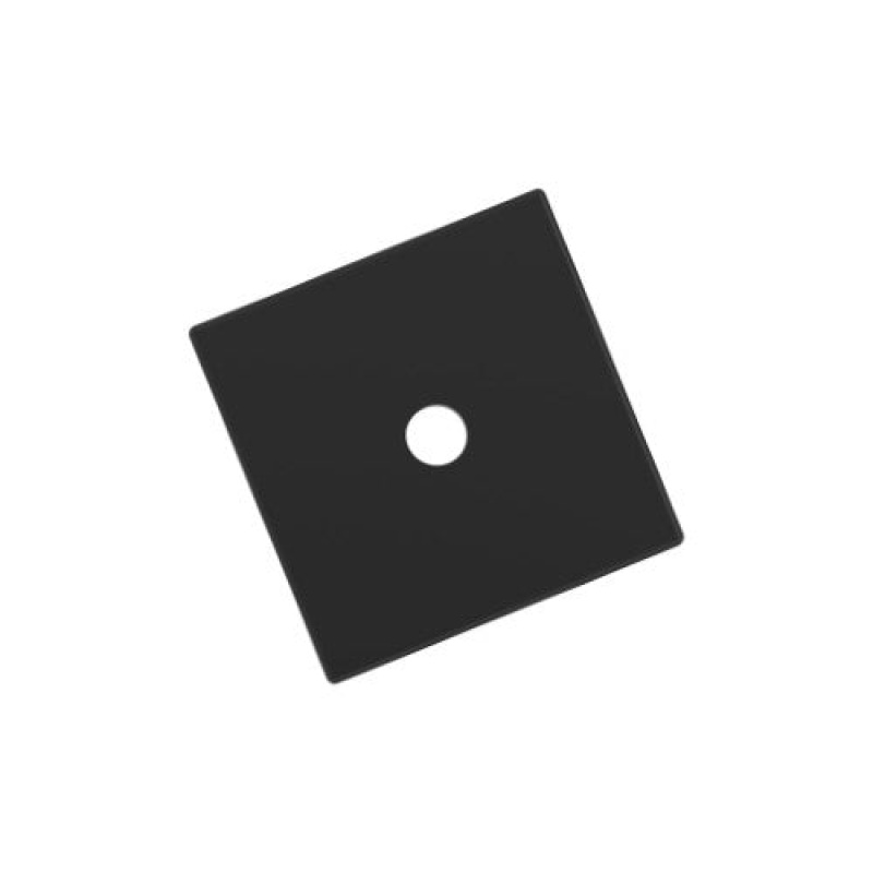 Ladera Zinc Knob Cabinet Backplate - Matte Black - 1 3/16" (30 Mm) Length