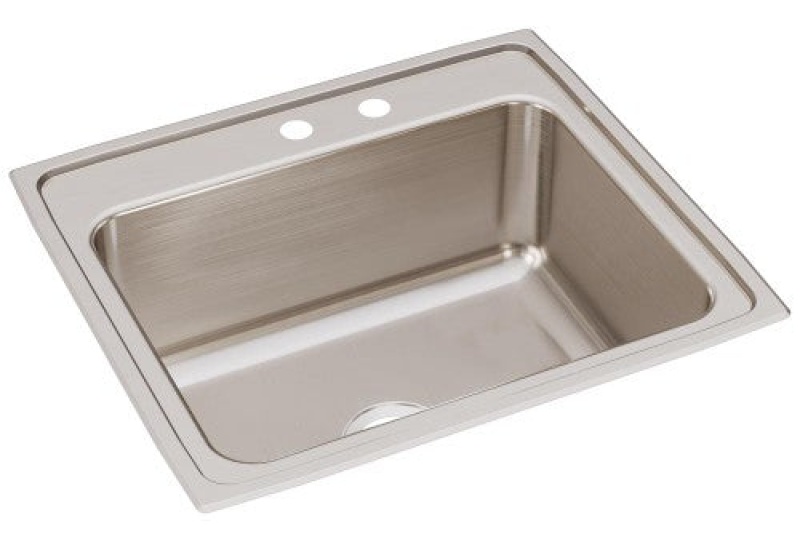 Lustertone Classic Stainless Steel Drop-In Single Bowl Kitchen Sink