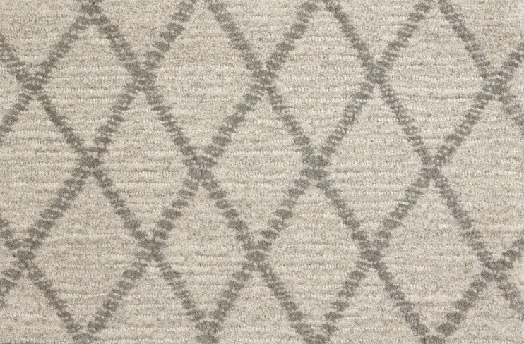 Clearance Sale! Antrim Paragon Point Grey Frost Wool Carpet - Pattern - 15'0" X 68'5" Dye Lot: 603