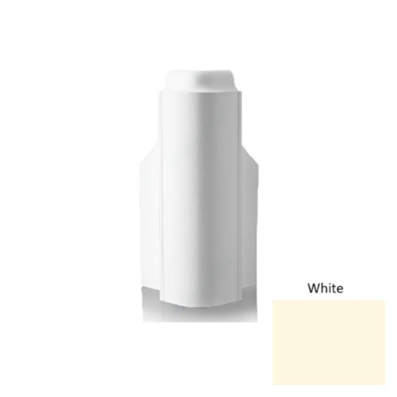 Pinnacle White Rubber Outside Corner Block