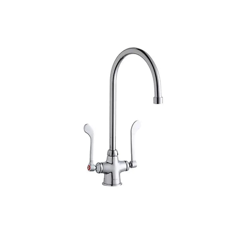 Chrome Deck Mount Kitchen Faucet