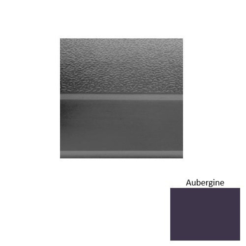 Solid 93 Aubergine Textured Rubber (Sq) Stair Tread With Dupont Kevlar - Textured