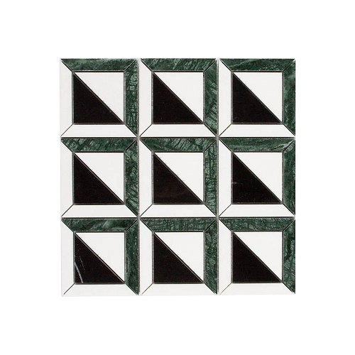 Eternal By Jeffrey Court Rook Marble Mosaic - Triangle - Honed & Polished