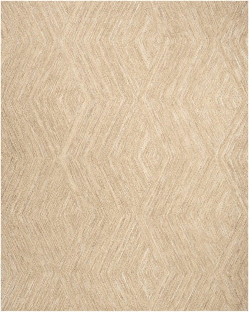 Graceful Taupe Gru03 Wool Contemporary Area Rug - 8 Ft X 10 Ft - Taupe