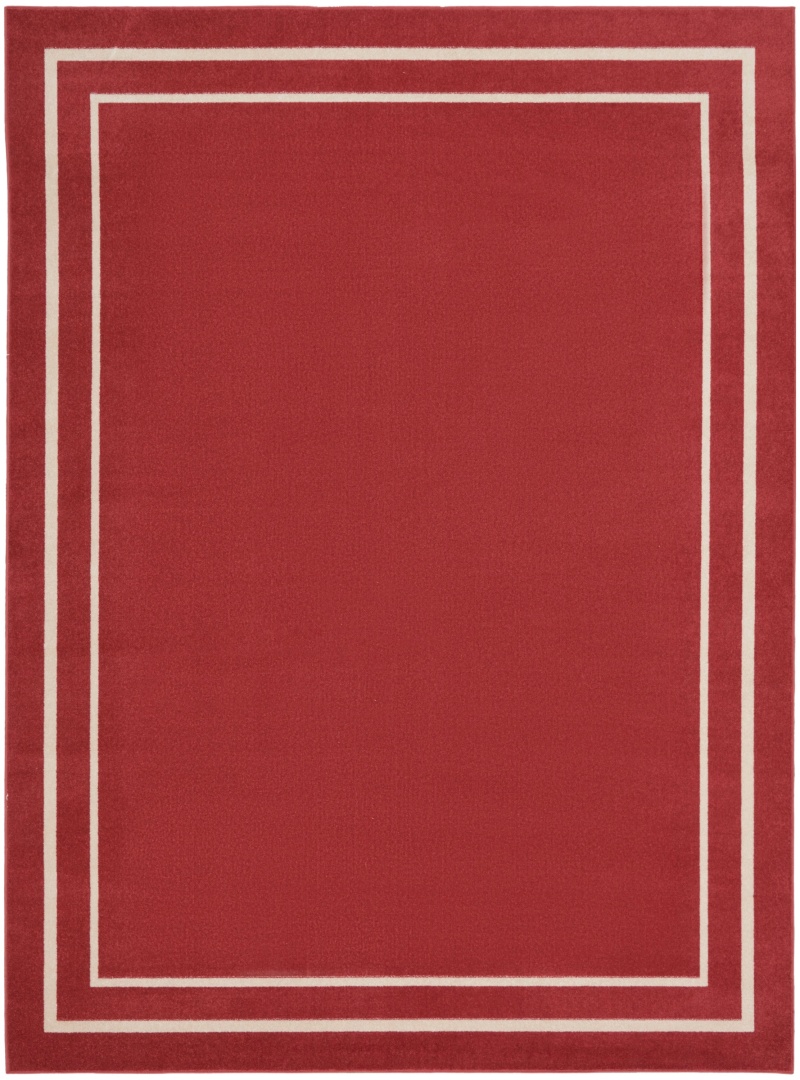 Nourison Essentials Brick / Ivory Area Rug