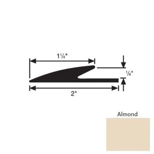 Flextones Almond Vinyl 183 Transition Edge Guard