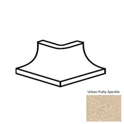 Keystones Unglazed Mosaic Urban Putty Speckle Porcelain Trim