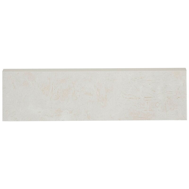 Florentine Argento Ceramic Wall Trim - 3" X 10" Bullnose 10" Side - Glossy