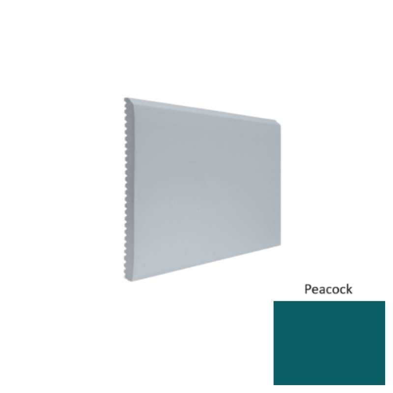 Contours #65 Vertical Peacock Rubber Profiled Wall Base - Satin