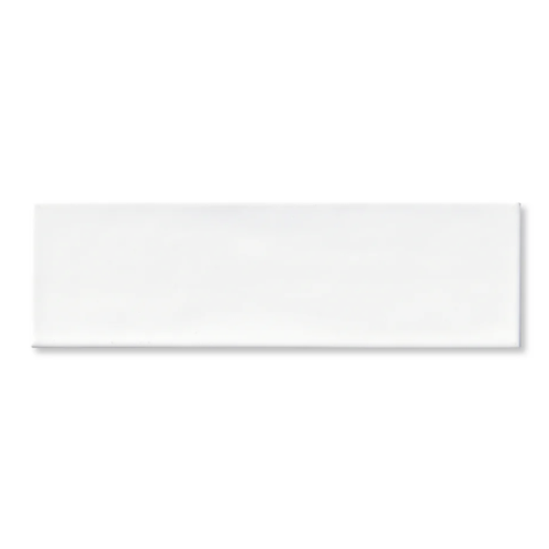Nomad Just White Ceramic Tile - Glossy - 3.5" x 12"