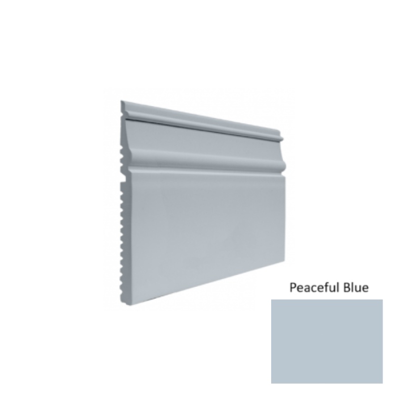 Contours #55 Nobility Peaceful Blue Rubber Profiled Wall Base - Satin - 5 1/2" X 8 Ft