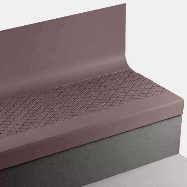 Johnsonite Misted Plum Diamond Rubber Stair Tread with Riser