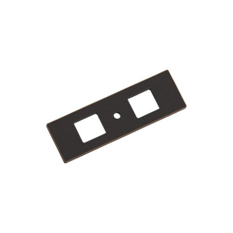 Medora Zinc Knob Cabinet Backplate - Oil Rubbed Bronze - 3 11/16" (94 Mm) Length