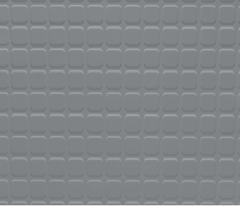 Johnsonite Iron Mountain Raised Square Solid Color Rubber Tile - Textured
