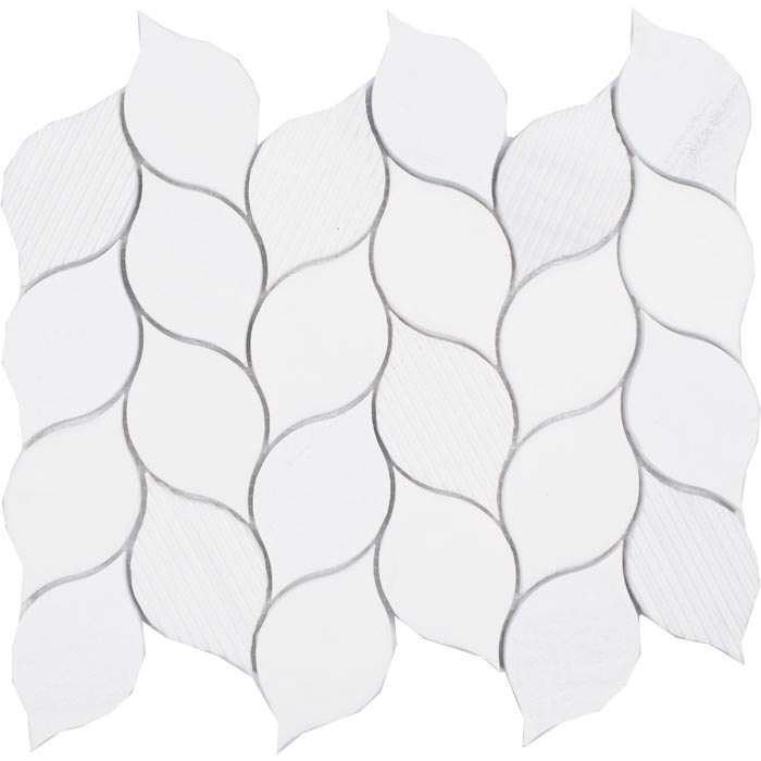 Metropolitan Contempo Dolomite Deco Natural Stone Mosaic - Leaf - Multi Finish