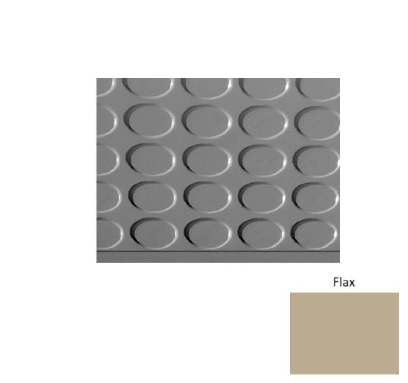 Solid 97 Flax Vantage Raised Circular Rubber Stair Tread