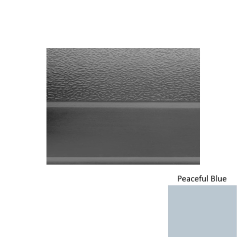 Solid 93 Peaceful Blue Textured Rubber (Sq) Stair Tread - Textured