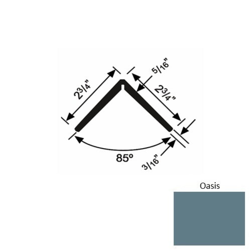 Roppe Solid Oasis Rubber Corner Guard