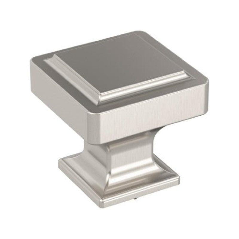 Eleva Zinc Cabinet Knob - Satin Nickel - 1 3/16" (30 Mm) Length
