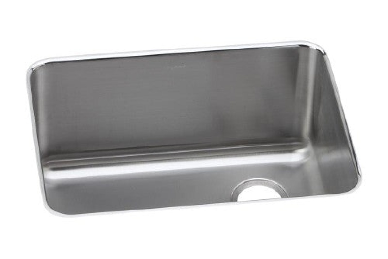 Eluh231712r Lustertone Classic Stainless Steel Undermount Single Bowl Kitchen Sink - 25 1/2" X 19 1/4" X 12" - Stainless Steel