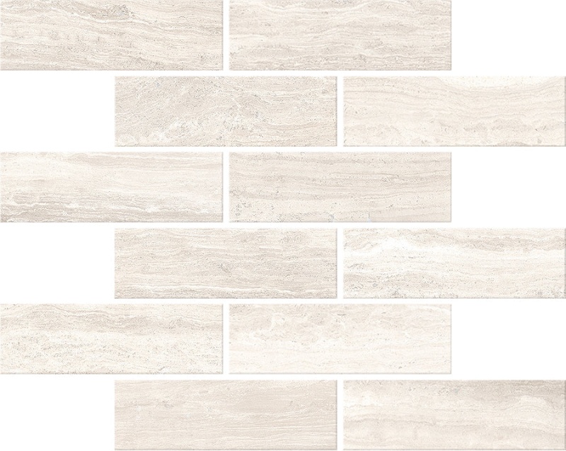 Zenit Beige Porcelain Mosaic - 2" X 6" Brick - Honed