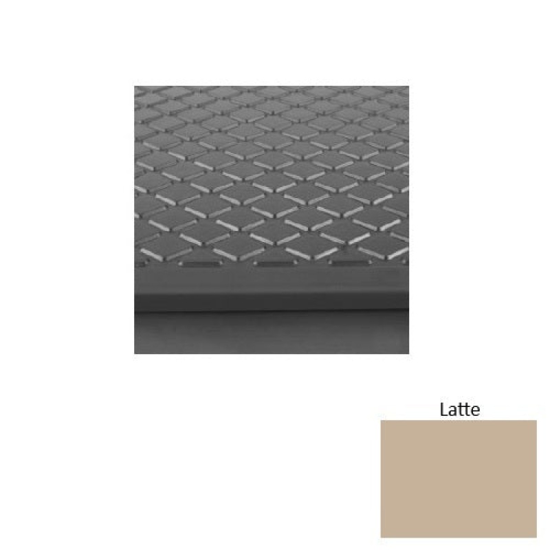 Solid 30 Latte Diamond Rubber (Sq) Stair Tread With Dupont Kevlar - Textured