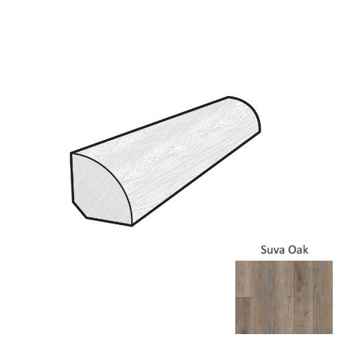 94" Quarter Round UV Acrylic Vinyl Moulding Trim