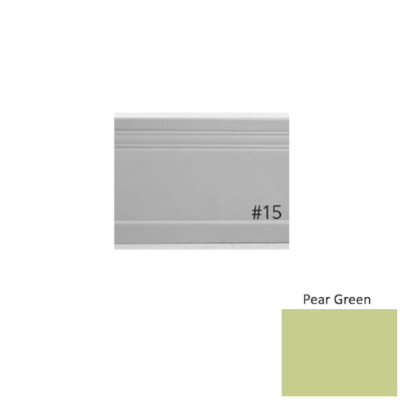 Pinnacle Plus #15 Impluse Pear Green Rubber Coil Wall Base - 5 1/4" X 60 Ft