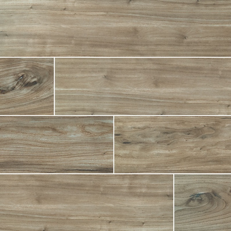 Catalina Teak Porcelain Tile - Polished - 8" X 48"