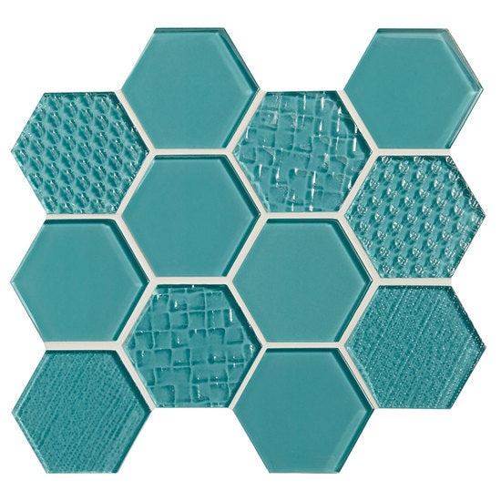 Color Appeal Felicity Fountain Blue Glass Mosaic