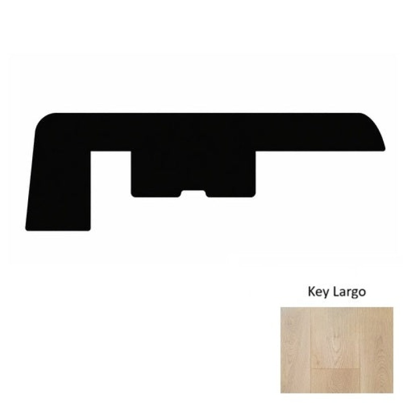 Paradise Key Largo Laminate Wood Moulding / Trim - 94" End Cap - Wire Brushed