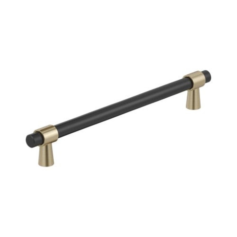 Mergence Zinc Appliance Pull - Matte Black / Golden Champagne