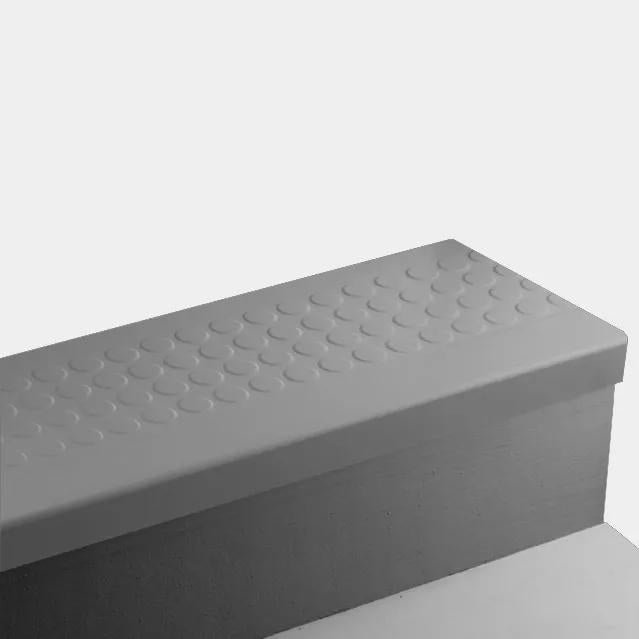Grey Raised Round Rubber Moulding Trim