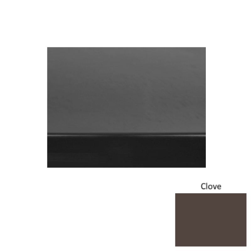 Solid 60 Clove Heavy Duty Rubber (Sq) Stair Tread - Smooth
