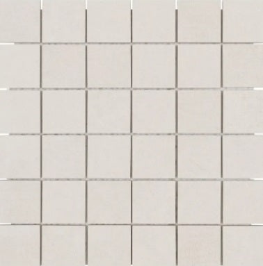 Fusion Fabric Sand Porcelain Mosaic - 2" X 2" - Matte