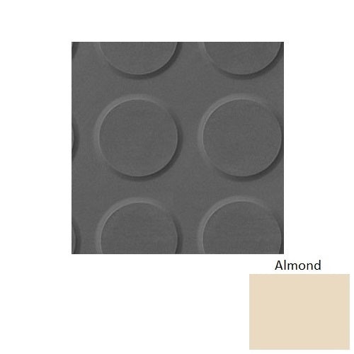 Flextones Almond Rgt Radial Ii Rubber Distinct Designs Tile - Textured - 18" X 18"