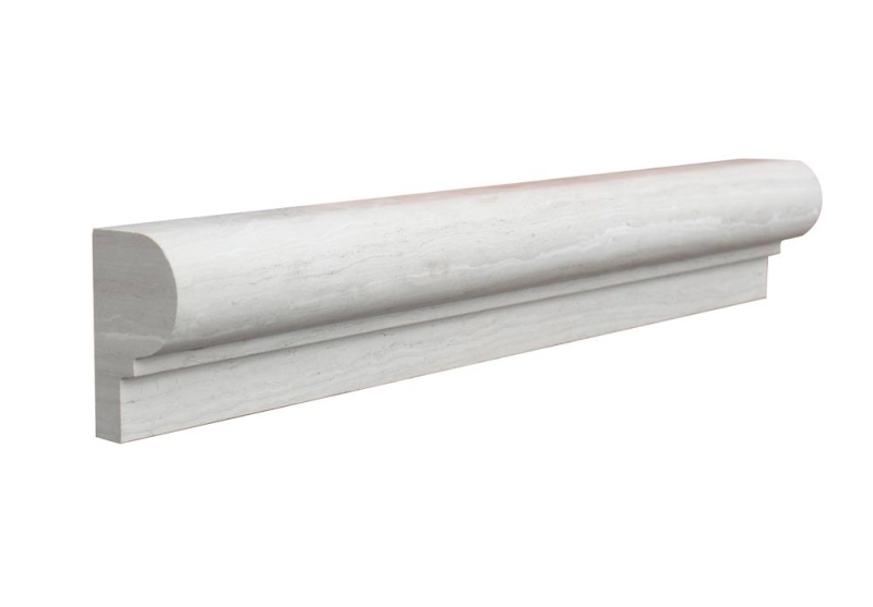 White Wood Marble Liner 2" x 12" F1 Chair Rail