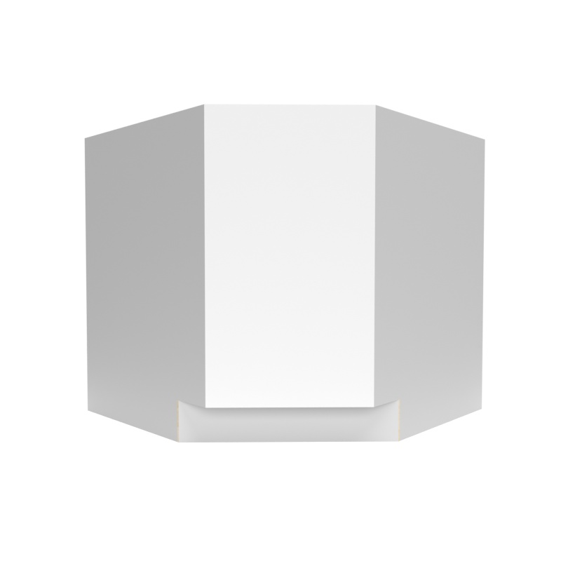 Manhattan Snow White Gloss Wood Kitchen Diagonal Corner Wall Cabinet - 36" X 34.5" X 24" (Assembly Required) - Gloss
