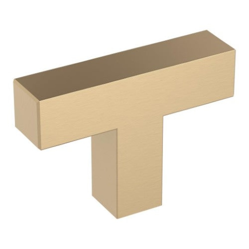 Intersect Zinc Cabinet Knob - Champagne Bronze - 1 15/16" (49 Mm) Length